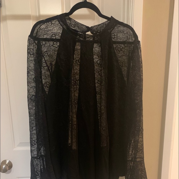 Eloquii Tops - ELOQUII lace bodysuit